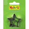 Makins Clay Polimer Kil Kesme Kalıbı 3 Parça Yıldız