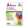 MAPİ A4 PVC CİLT KAPAĞI BEYAZ 160mic.2040200