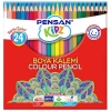 Pensan Kidz Kuru Boya  Kalemi 24 Renk Tam Boy