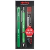 Rotring Visuclick Versatil Kalem + Jel Kalem + Min + Silgi Okul Seti 0.5 mm YEŞİL