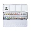 Schmincke Akademie Aquarell Taş Tablet Sulu Boya Seti Yarım Tablet 24 Renk Metal Kutu