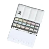 Schmincke Horadam Aquarell Taş Tablet Sulu Boya Seti Tam Tablet 18 Renk Metal Kutu