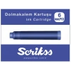 Scrikss Dolma Kalem Kartuşu 6lı Kutu MAVİ
