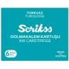 Scrikss Dolmakalem Kartuşu 6lı Kutu TURKUAZ