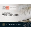 St. Cuthberts Mill Saunders Waterford Sulu Boya Defteri Blok Sıcak Baskı - Düz Doku 300 gr. 26x36 cm. 20 Yaprak