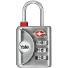 Yale Kontrol Göstergeli Şifreli Asma Kilit TSA Onaylı Gri Blister - YALE-YTP1/32/119/1