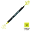 Zig Kurecolor Mangaka Fine&Brush Çift Taraflı Kalem CNKC-2200 No 125 Yellow Green