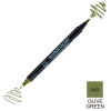 Zig Kurecolor Mangaka Fine&Brush Çift Taraflı Kalem CNKC-2200 No 545 Olive Green