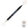 Zig Kurecolor Mangaka Fine&Brush Çift Taraflı Kalem CNKC-2200 No 835 Gray Tint