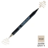 Zig Kurecolor Mangaka Fine&Brush Çift Taraflı Kalem CNKC-2200 No W.04 Warm Gray 04