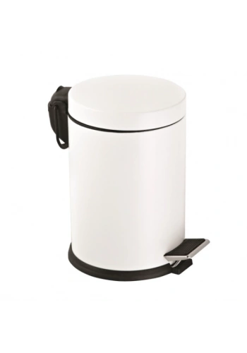 12 Lt Pedallı Çöp Kovası Beyaz ( 1 Adet )
