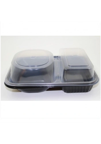 2 Bölmeli Hamburger Kabı Set - V410 ( 400 Adet )