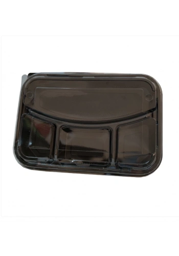 4 Bölmeli Kebap Kabı Seti V-416 ( 100 Adet )