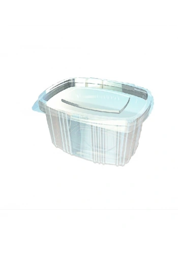 500 cc Oval Düz Kapak Sızdırmaz Kap - V64 ( 100 Adet )