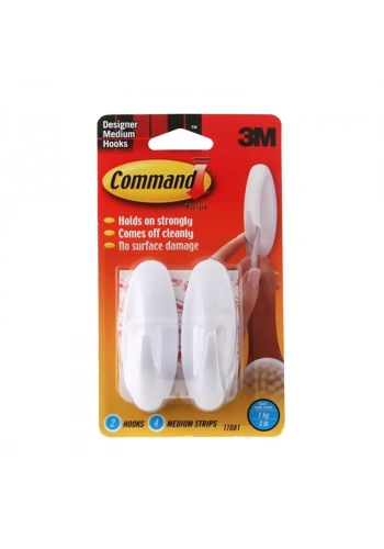 3M 17092 COMMAND ŞEFFAF KÜÇÜK BOY ASKI 2Lİ