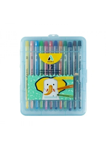 ADELAND ÇEVİRMELİ MUM BOYA YARIM BOY 12 RENK (844101)