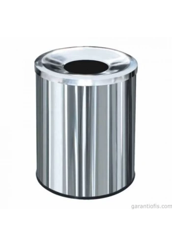 Garanti Metal 1407 Çember Kapaklı Paslanmaz Metal Çöp Kovası (13 Lt)