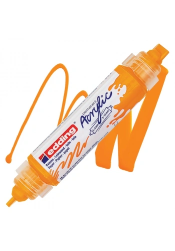 EDDİNG ED5400906 3D DOUBLE LİNER ÇİFT UÇLU AKRİLİK MARKÖR GÜNEŞ SARISI