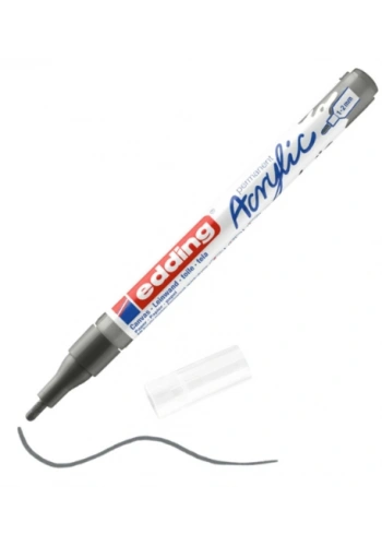 EDDİNG ED5300926 AKRİLİK MARKÖR İNCE UÇLU 1.0-2.0mm ANTRASİT