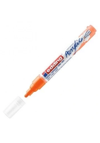 EDDİNG ED5100066 AKRİLİK MARKÖR ORTA UÇLU 2.0-3.0mm FOSFORLU TURUNCU