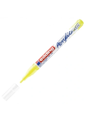 EDDİNG ED5300065 AKRİLİK MARKÖR İNCE UÇLU 1.0-2.0mm FOSFORLU SARI