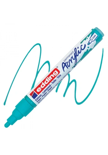 EDDİNG ED5100934 AKRİLİK MARKÖR ORTA UÇLU 2.0-3.0mm PARLAK TURKUAZ
