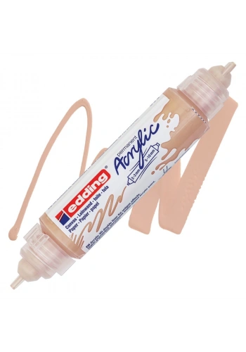 EDDİNG ED5400255 3D DOUBLE LİNER ÇİFT UÇLU AKRİLİK MARKÖR BEJ