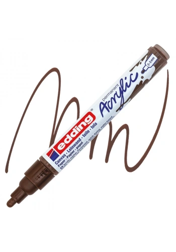EDDİNG ED5100907 AKRİLİK MARKÖR ORTA UÇLU 2.0-3.0mm ÇİKOLATA KAHVESİ