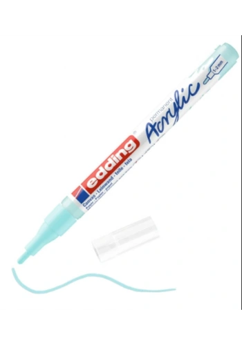EDDİNG ED5300916 AKRİLİK MARKÖR İNCE UÇLU 1.0-2.0mm PASTEL MAVİ