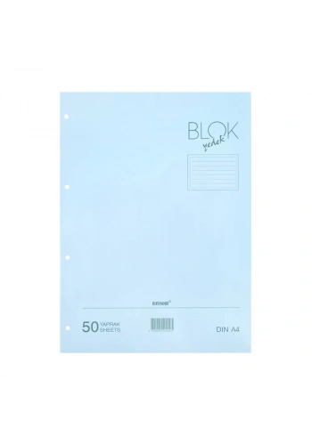 BAYINDIR KLASÖR YEDEĞİ A4 ÇİZGİLİ 50 YAPRAK MAVİ