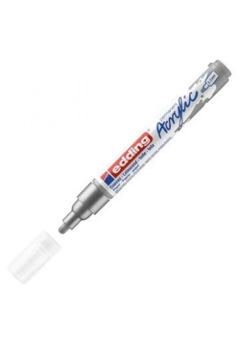 EDDİNG ED5100923 AKRİLİK MARKÖR ORTA UÇLU 2.0-3.0mm GÜMÜŞ