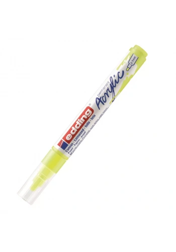 EDDİNG ED5100065 AKRİLİK MARKÖR ORTA UÇLU 2.0-3.0mm FOSFORLU SARI