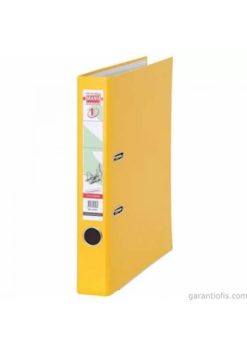 Esselte Manu 2035 Sarı Dar Plastik Klasör