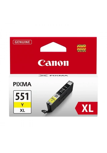 CANON CLI-551XL Y SARI KARTUŞ 665 SAYFA YÜKSEK KAPASİTE (MG5450 İP7250 MG7550 İX6850 İP8750)