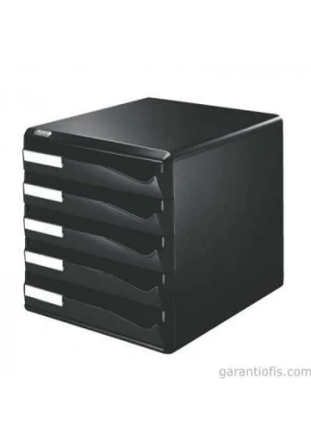 Leıtz 5293 Siyah Renk Kasalı 5 Çekmeceli Evrak Rafı