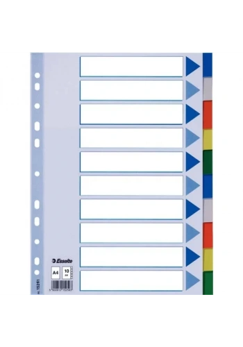 Esselte Seperatör 10 Renkli (Ayraç)