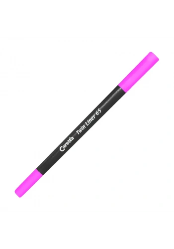 CARETTA 65-42 ÇİFT UÇLU KEÇELİ KALEM 0.4-1mm FOSFORLU PEMBE