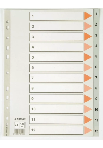 Esselte Seperatör 1-12 Rakamlı (Ayraç)