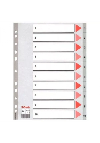 Esselte Seperatör 1-10 Rakamlı (Ayraç)