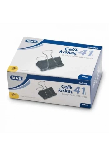 Mas 935 Omega Çelik Kıskaç 41mm (12 li Paket)