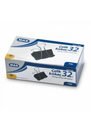 Mas 930 Omega Çelik Kıskaç 32mm (12 li Paket)