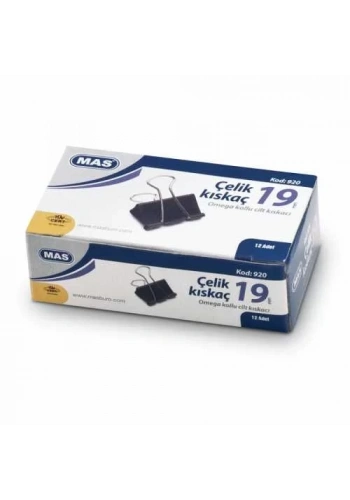 Mas 920 Omega Çelik Kıskaç 19mm (12 li Paket)