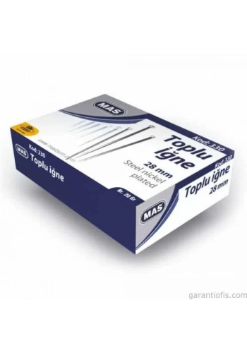 Mas 330 Nikelli Toplu İğne 20gr (28mm)