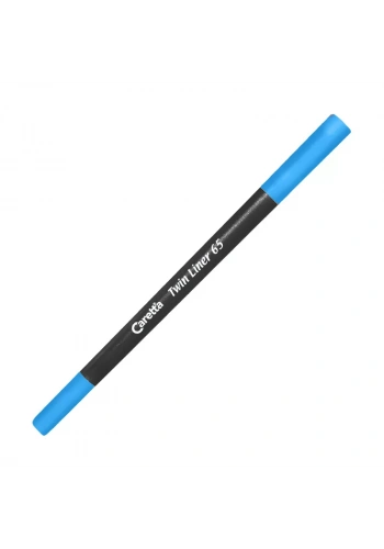 CARETTA 65-07 ÇİFT UÇLU KEÇELİ KALEM 0.4-1mm MAVİ