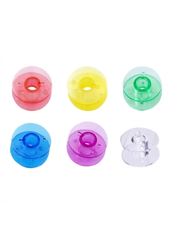 Ev Tipi Makine Plastik Renkli Masura (12 ADET)