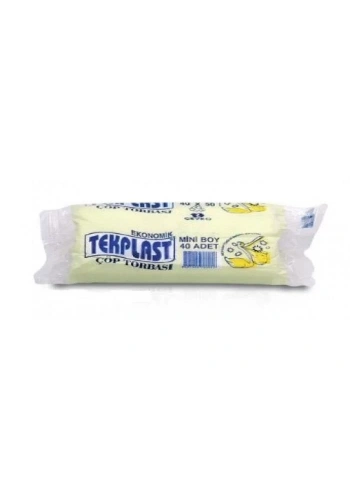 Tekplast Mini Boy Çöp Torbası 40x50cm (40 lı Paket)