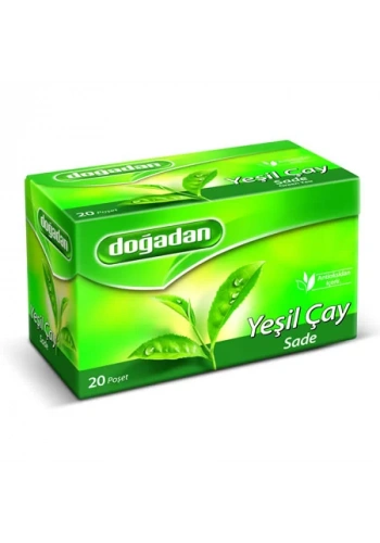 Doğadan Yeşil Çay Sade (20 li Paket)
