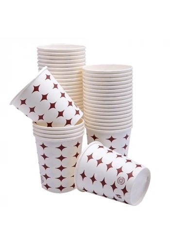 Karton Bardak Desenli 7 Oz (100 lü Paket)