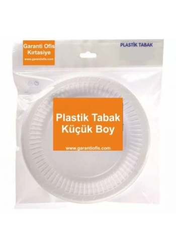 Plastik Tabak Küçük Boy 17cm (100 lü Paket)