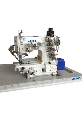 Jin F1C-H356-SM Direct Drive, Elektronik, Burunlu, Regula Biçakli Manyetik Iplik Kesmeli Ve Kendinden Vakum Motorlu, Ayak Kaldirmali, Soldan Bıçaklı Reçme Makinasi